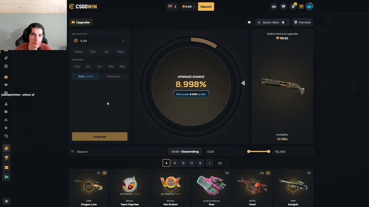 Never Dvg VS Always Dvg | Calls and Giveaways | !csgowin !dc