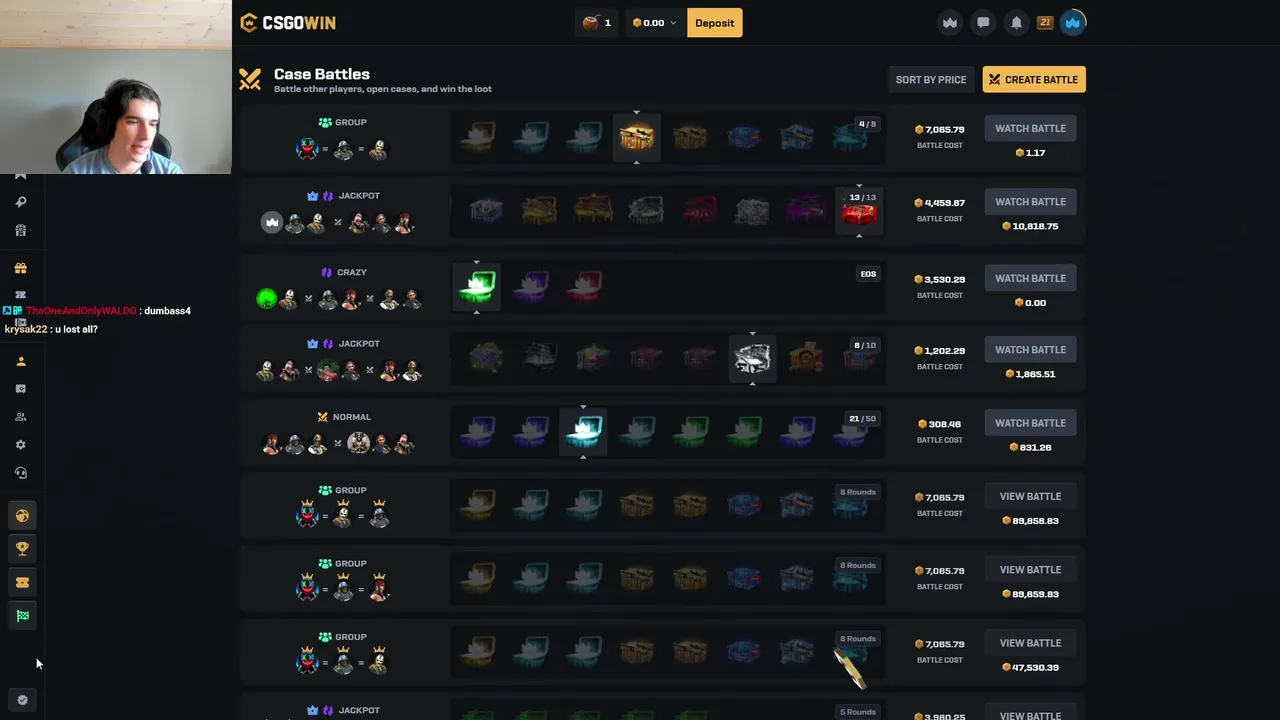 Never Dvg VS Always Dvg | Calls and Giveaways | !csgowin !dc