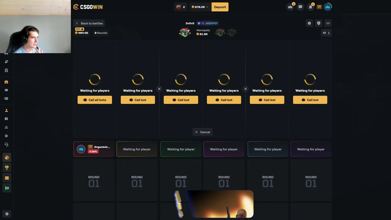 Never Dvg VS Always Dvg | Calls and Giveaways | !csgowin !dc