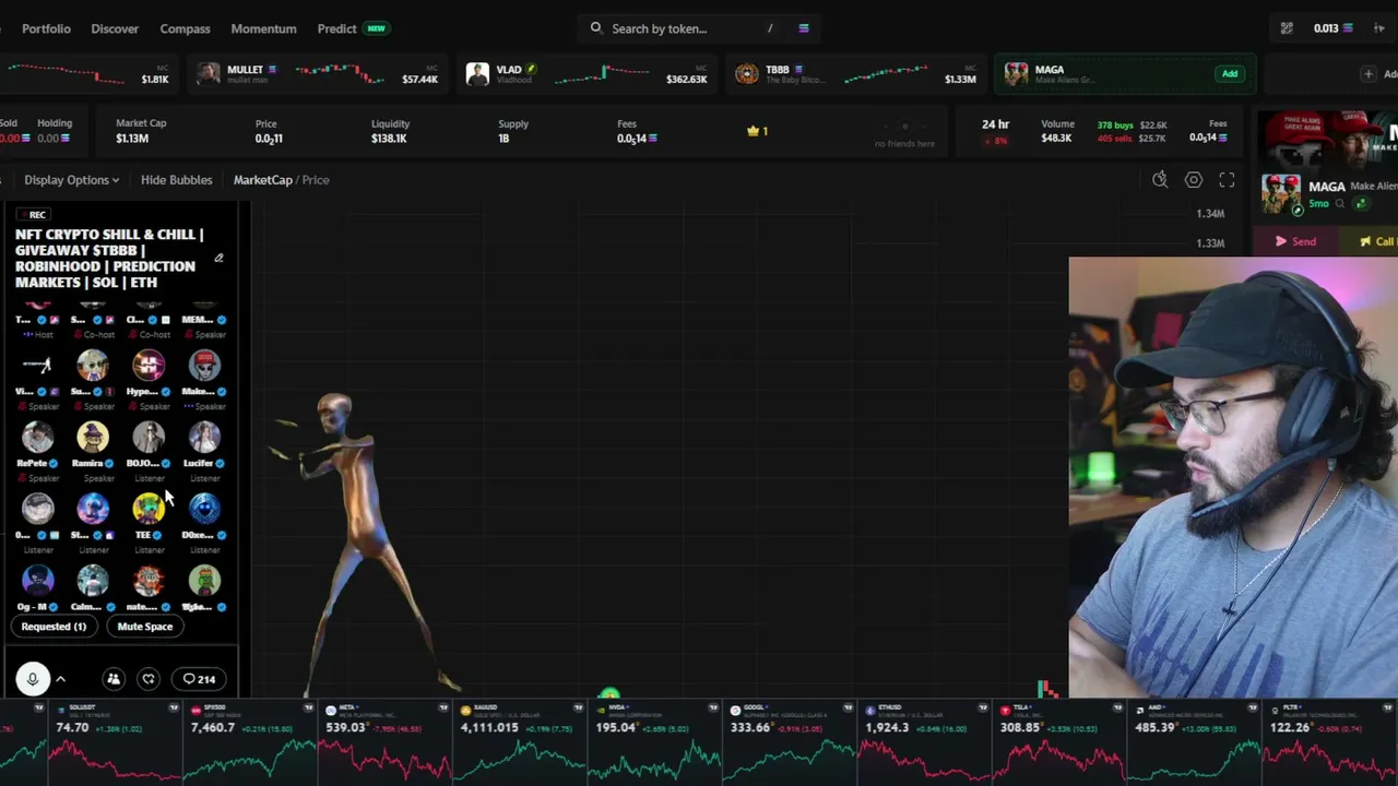 $TBBB | GAMING | TRENCHING | PREDICTION MARKETS | ROBINHOOD | Live on X Kick AbstractChain YT