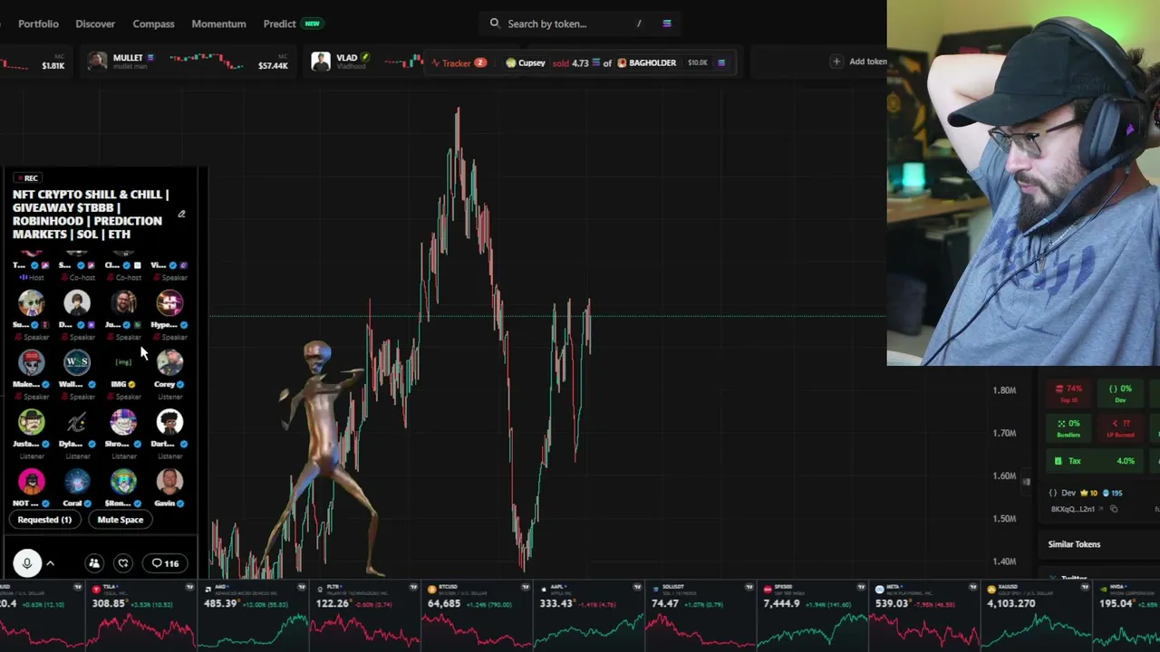 $TBBB | GAMING | TRENCHING | PREDICTION MARKETS | ROBINHOOD | Live on X Kick AbstractChain YT