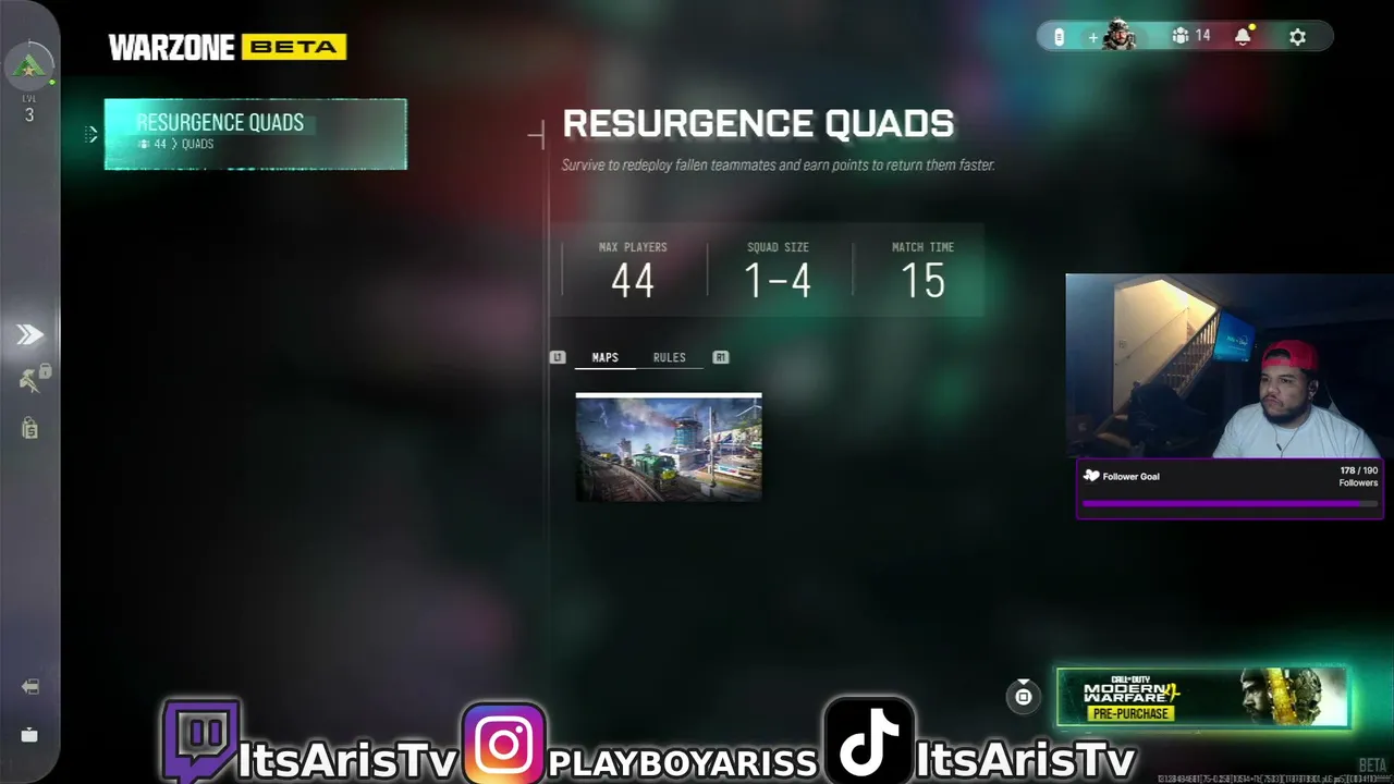 MW4 WARZONE BETA GAMEPLAY ☢️ NEW RESURGENCE MAP "ZODIAC"☢️