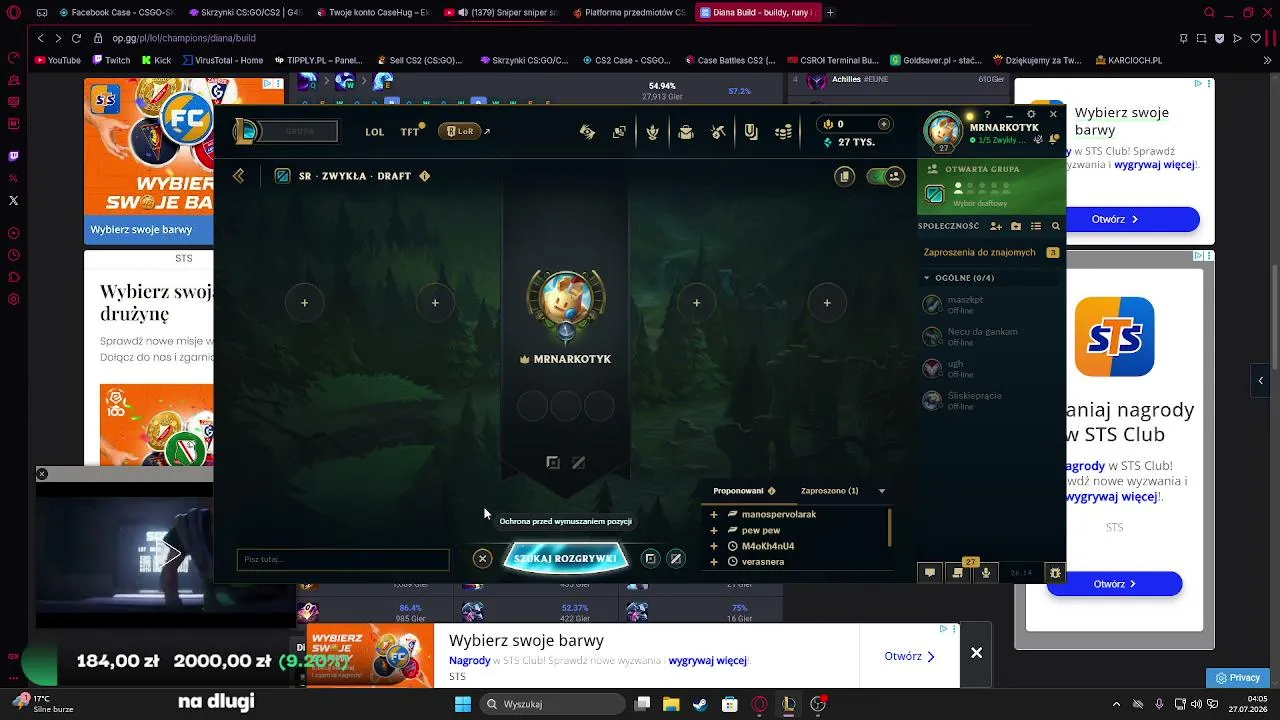 ⚠️ZAPRASZAM STRIM⚠️CS⚠️LIGA⚠️YT⚠️ FORTNITE⚠️