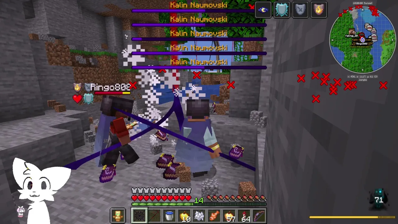 Minecraft con mobs
