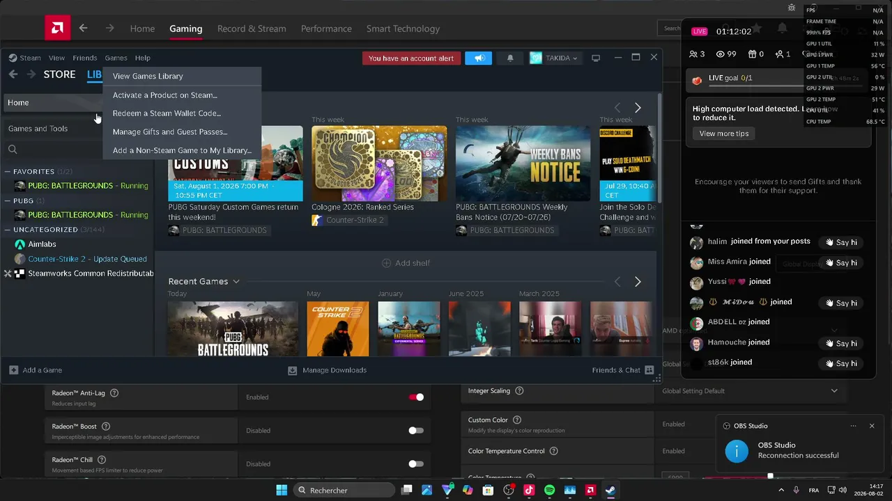 My first stream.