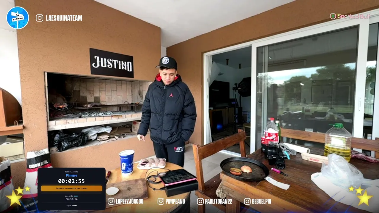100 HORAS CON LA ESQUINA #2 🧢 HOY ASADO AL MEDIODIA