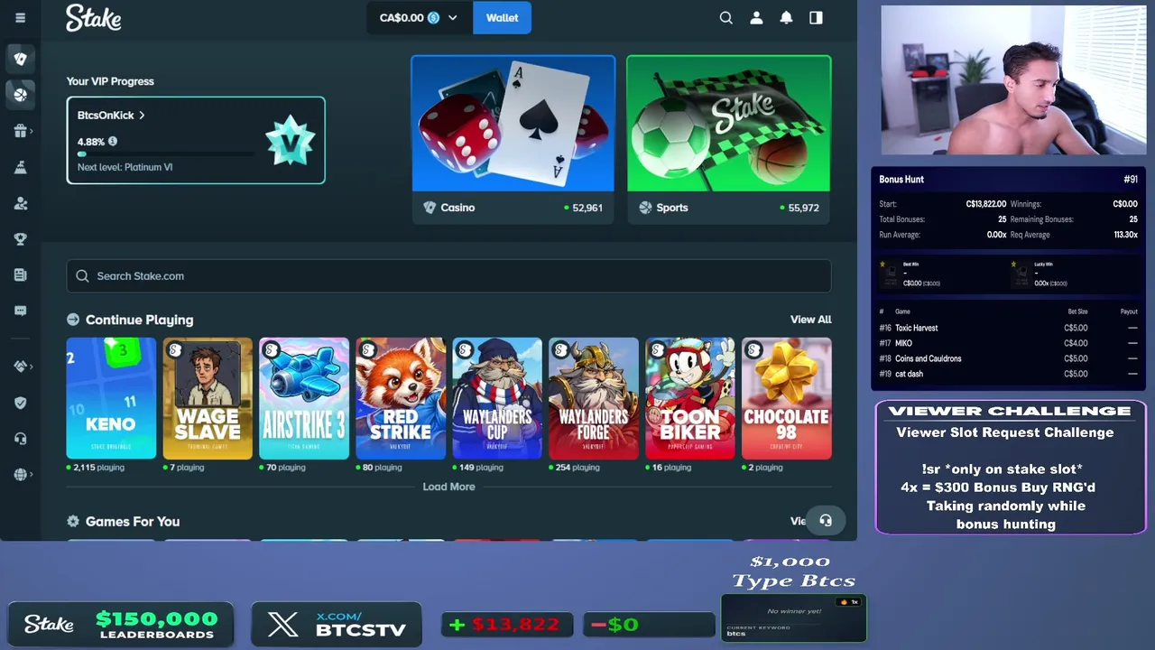DOWN $1.3M IN 4.5mo, FOREVER LOSER | $150K leaderboard + Double Weeklies