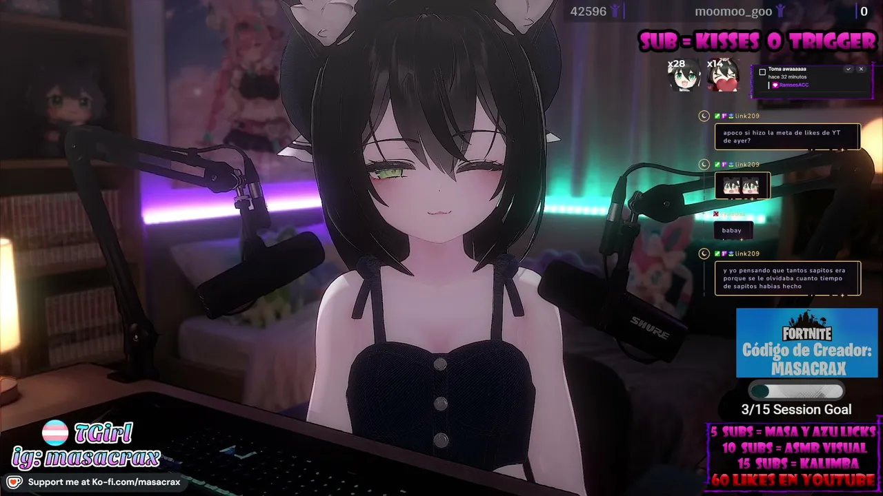 🔴 ASMR | Relax & Chill con Masita 🏳️‍⚧️💜 uwu ✨ [ES|EN] | Redes: @masacrax