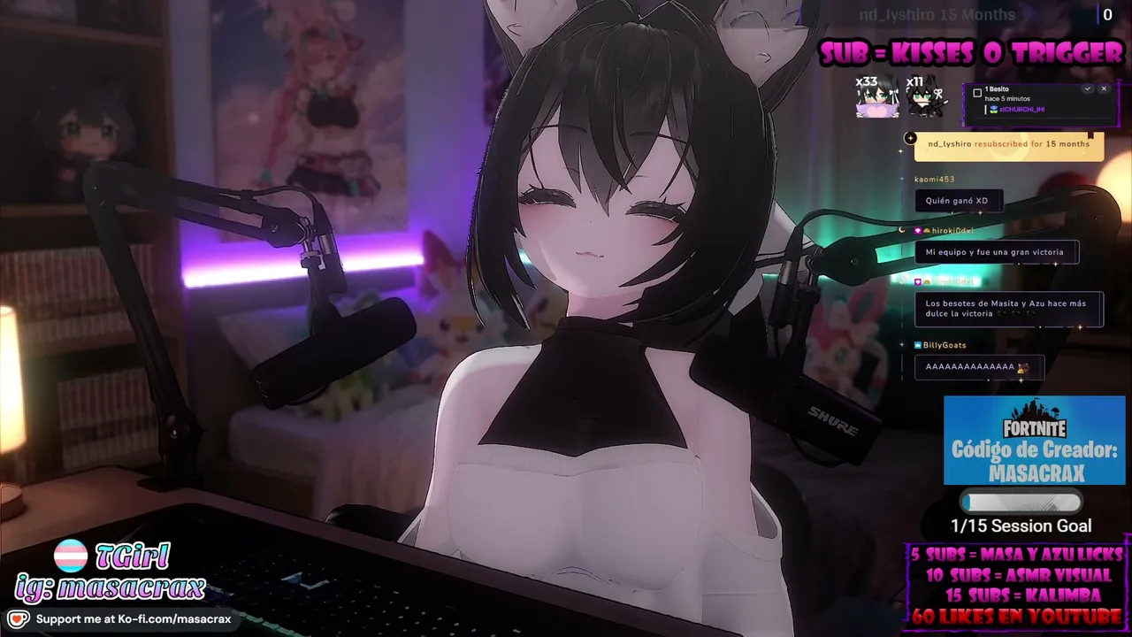 🔴 ASMR | Relax & Chill con Masita 🏳️‍⚧️💜 uwu ✨ [ES|EN] | Redes: @masacrax