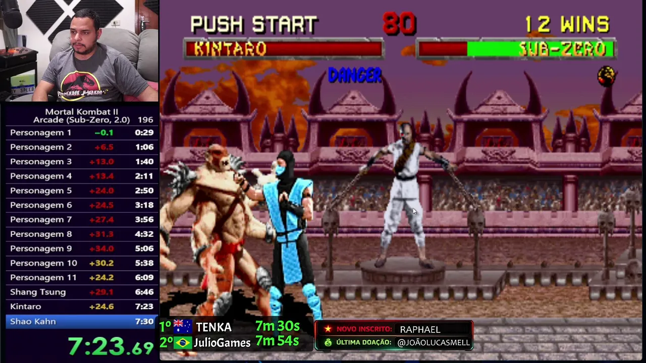 SPEEDRUN: Estreando UMK3 - Playstation 2 no canal || Farme pontos pro sorteio !sorteio !sub
