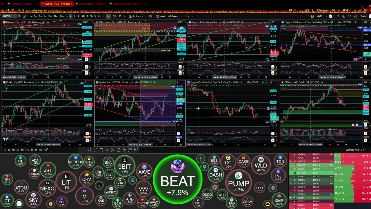 Macro Crypto Market Charts by The Wick - Live 24/7