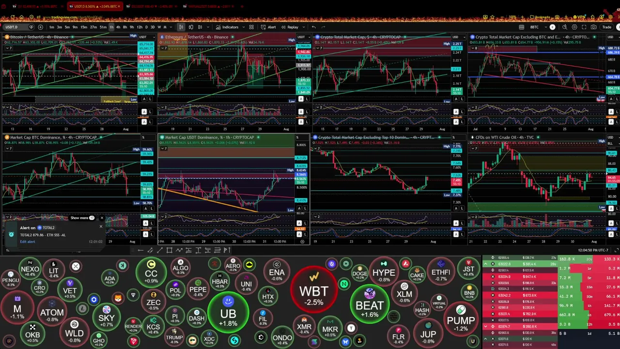 Macro Crypto Market Charts by The Wick - Live 24/7