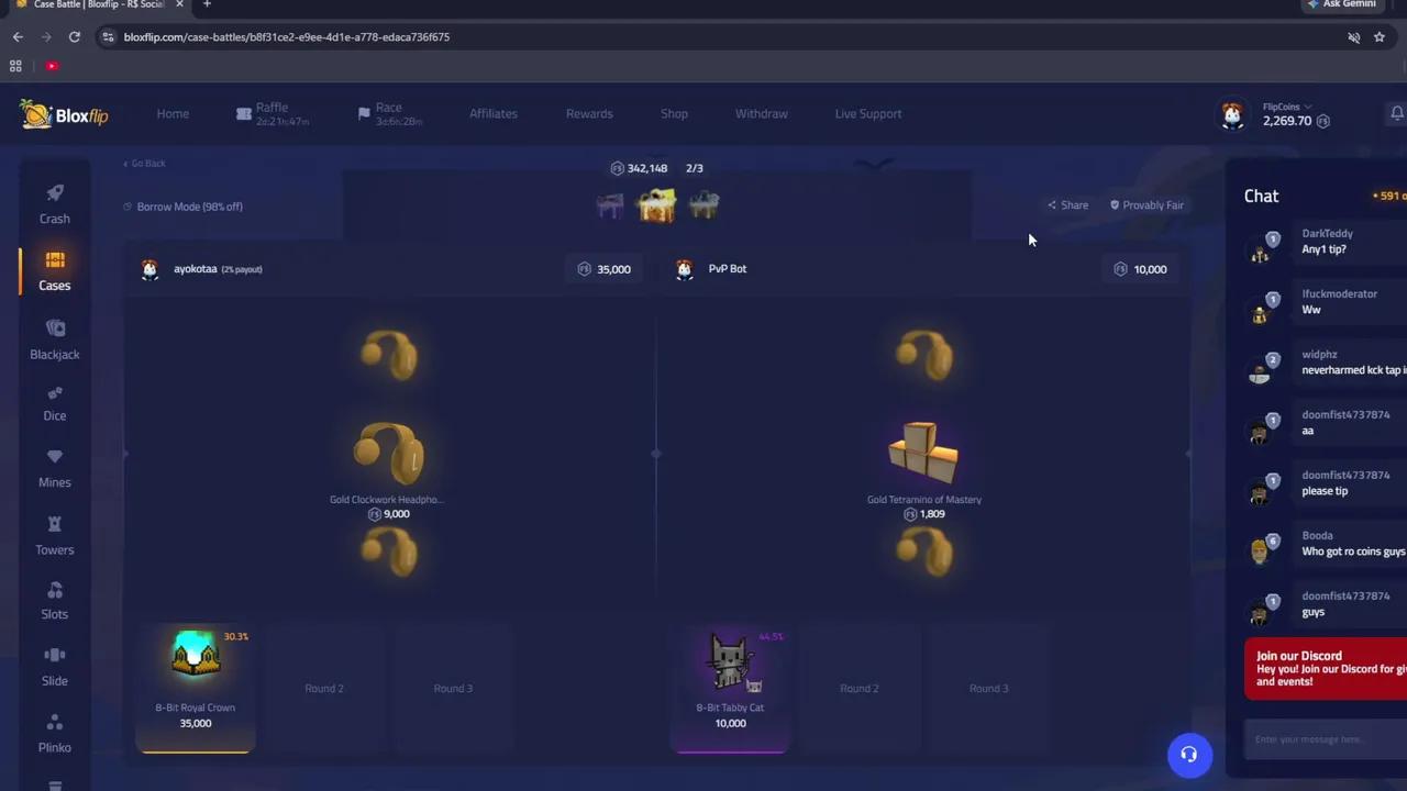 BLOXFLIP RAW BALANCE | !bloxflip | !discord