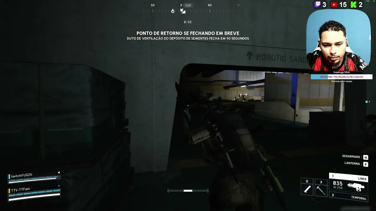 ARC RAIDERS AO VIVO / 6K Kill+ /  Me siga nas redes sociais @TTFain  ! comandos.