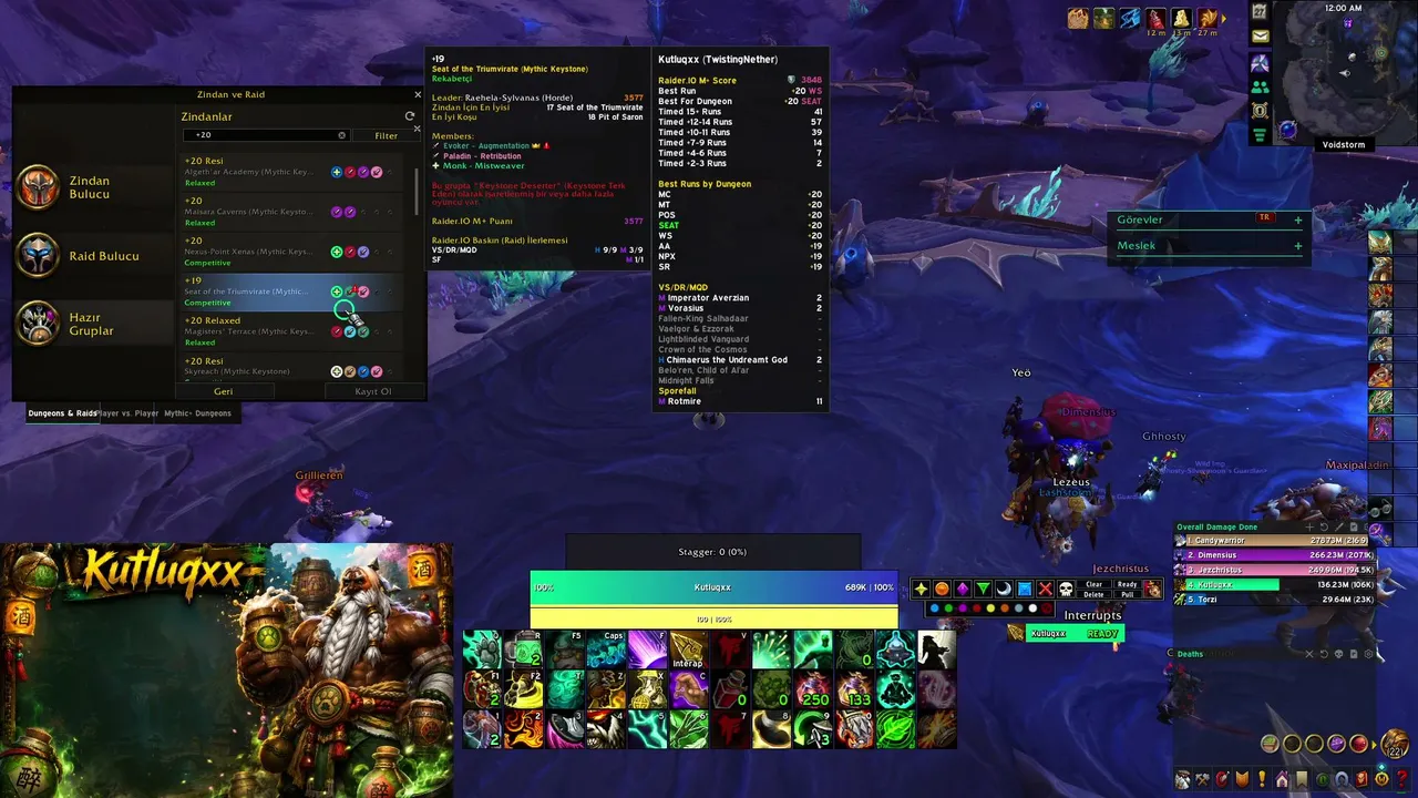 🏆 Brewmaster Monk POV | High Key Mythic+ Tanking