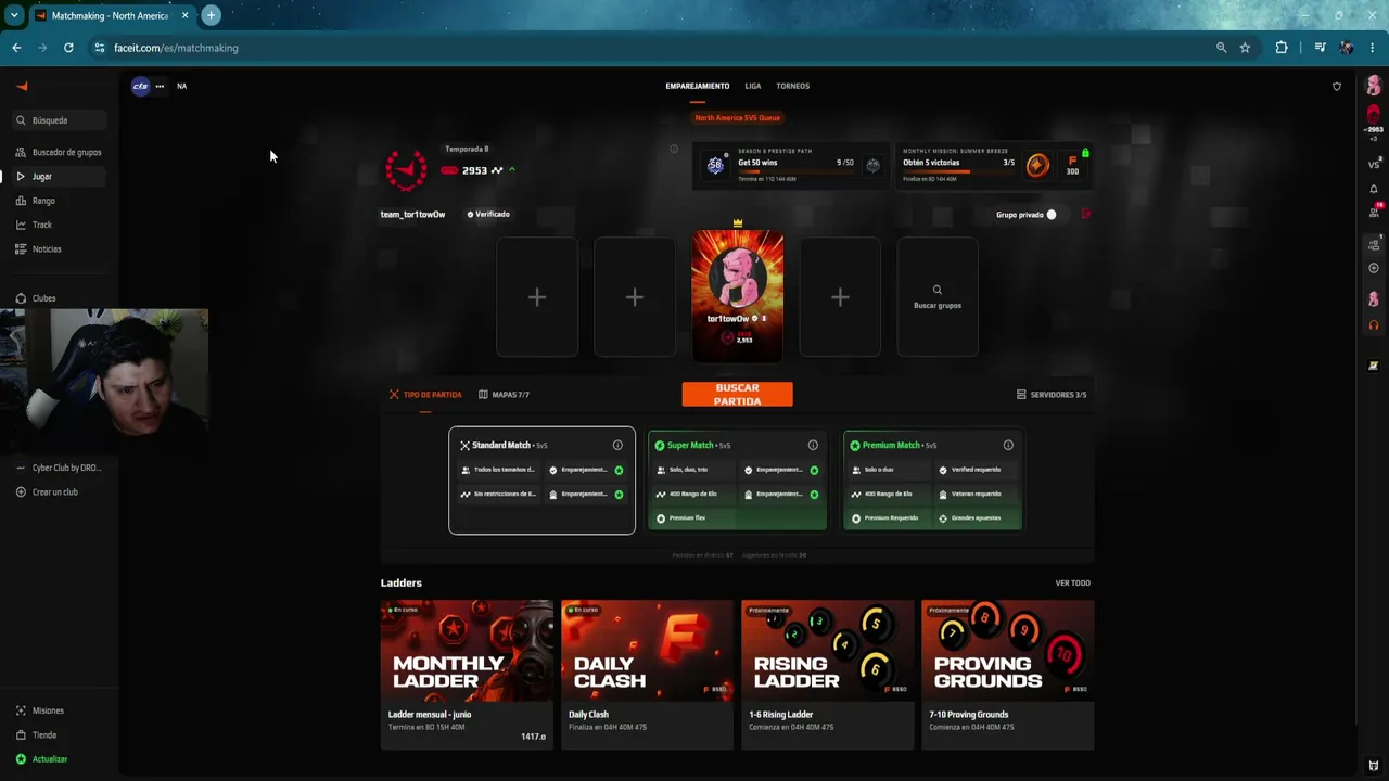 FACEIT 3K+ ELO ROAD TO FPL !ganancias !enc