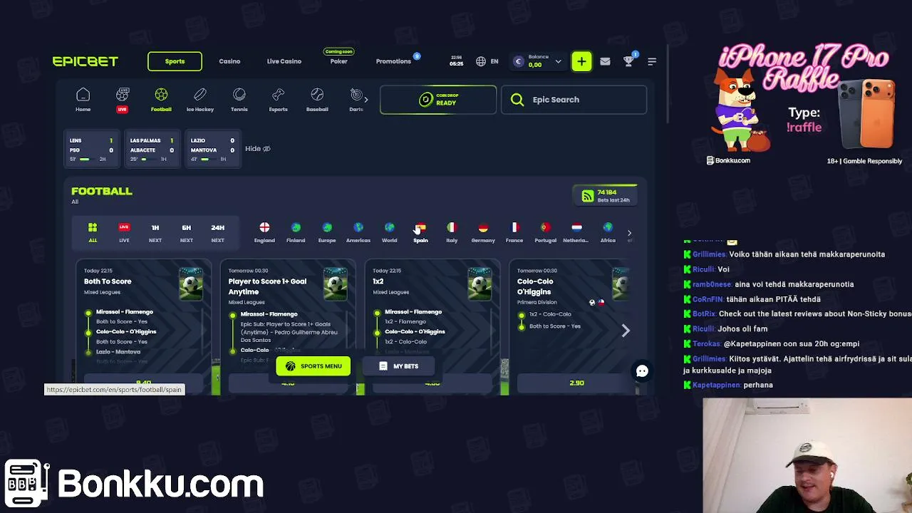 😎 18+ ROLLING OWN DEPO  | 10€ MEGASPIN WITH 1€ DEPOSIT !NOPPA 🎲  | 2x 📲 COMPETITONS -> !RAFFLE 🔥 | !MUHKEE & !TITAANI 🔱 | Bonkku.com