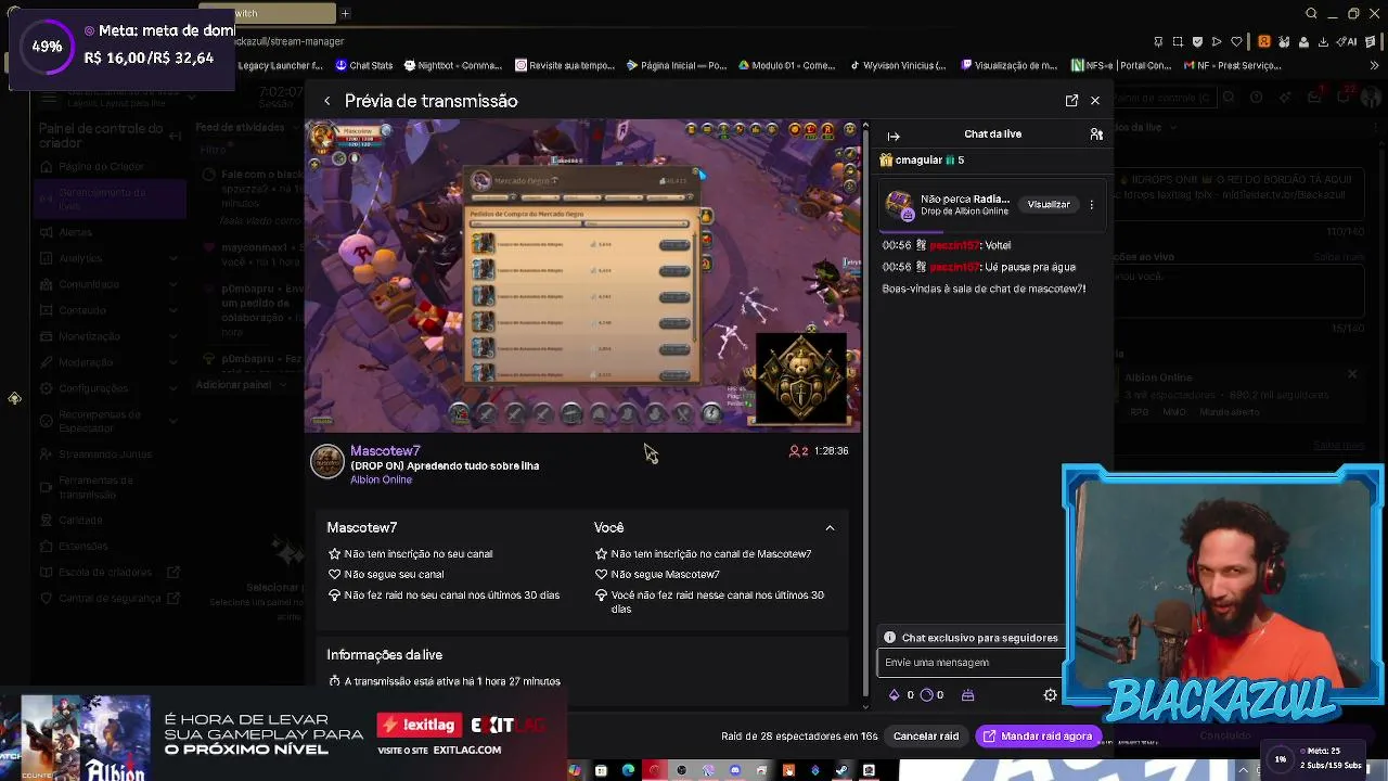 ✨ PCTHON ✨  1 SUB OU 50 BITS = +10min | PIX R$ 5 = +25min (1h = R$ 12 ) ⏱️ // !subathon !m  -- https://midfielder.tv.br/Blackazull
