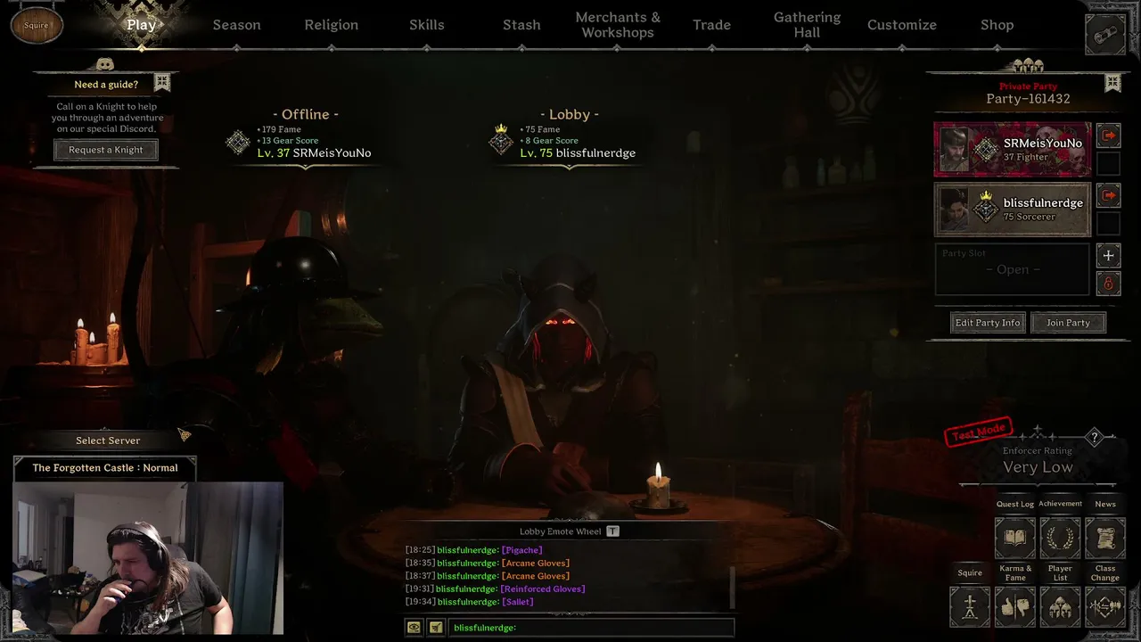 this knight showed me the ropes so i can still get walked on