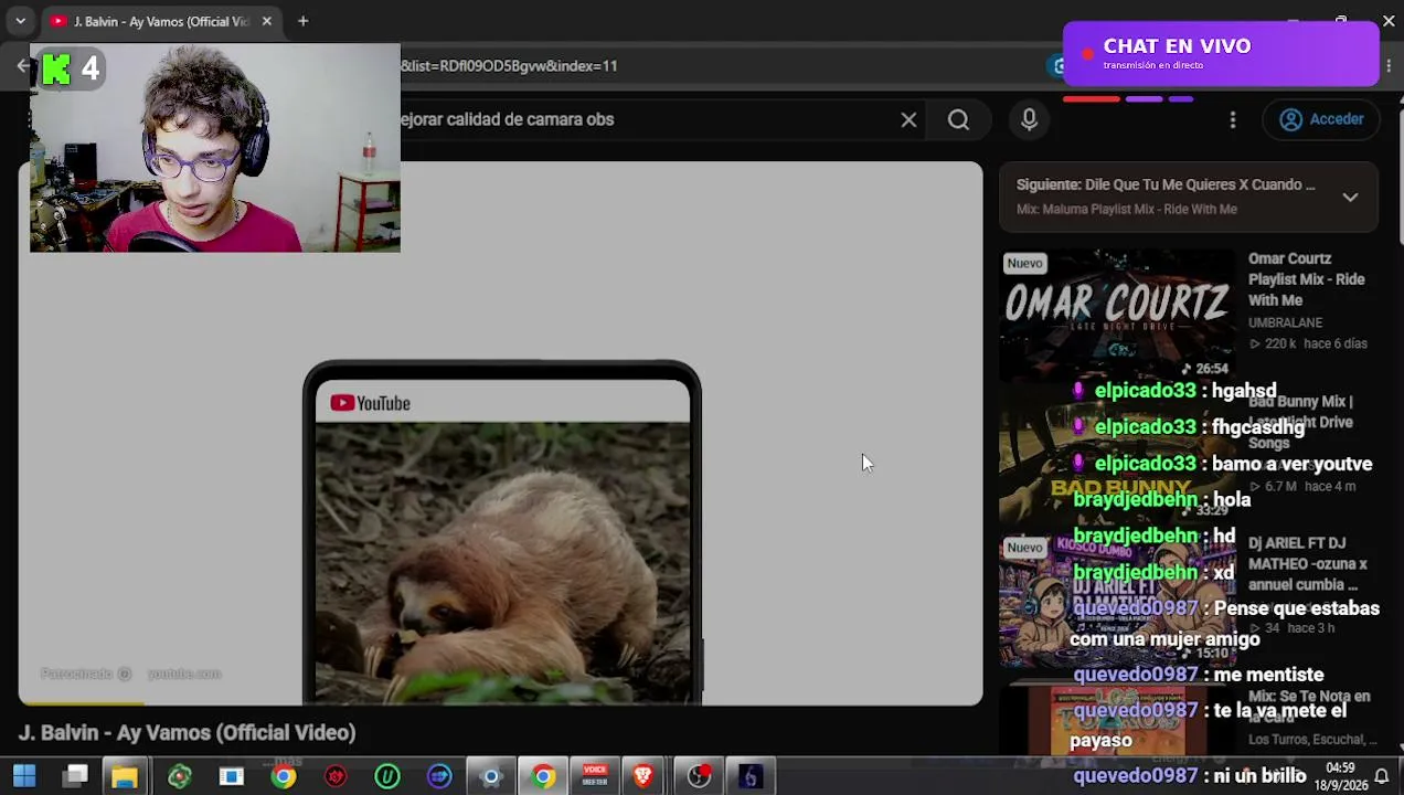 tirando stream