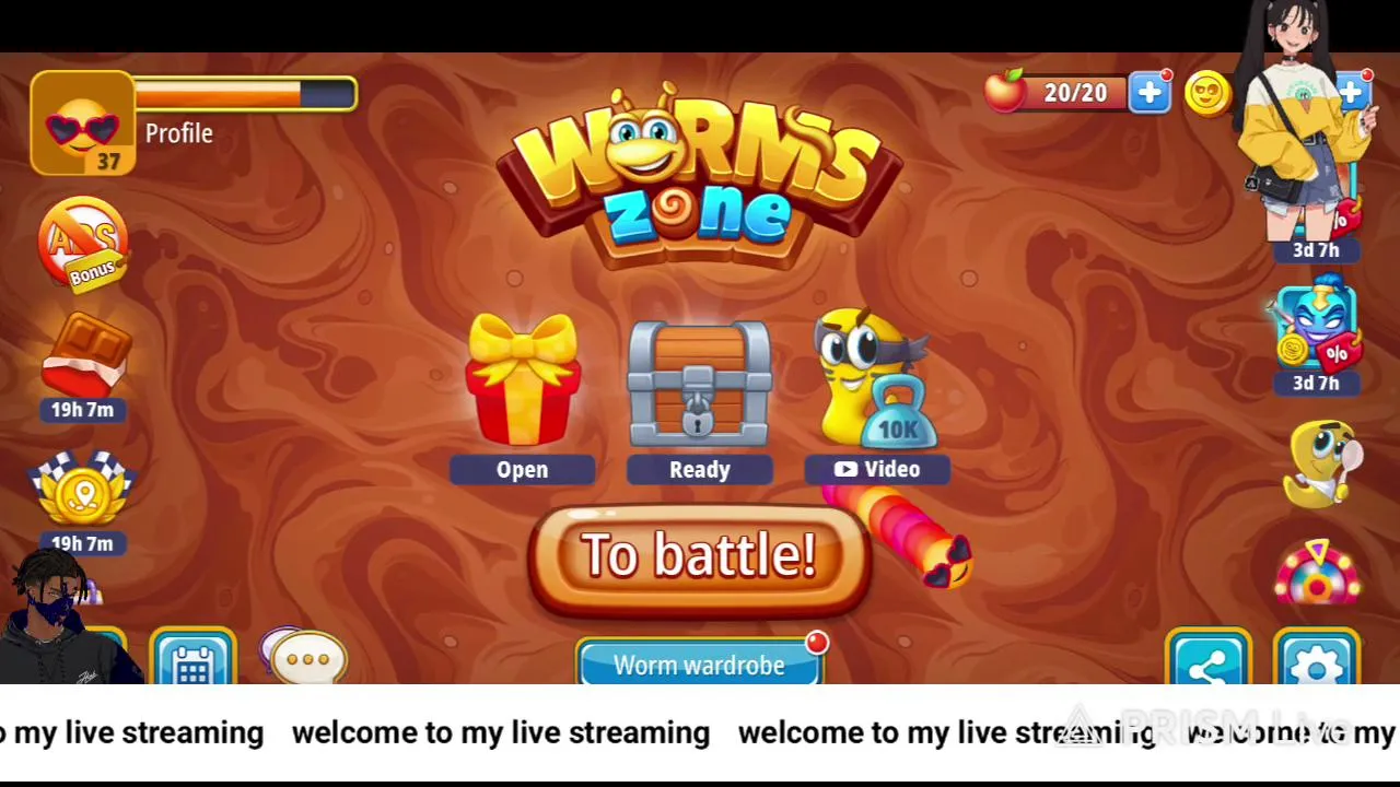 Live streaming of reinhardmarak worms zone