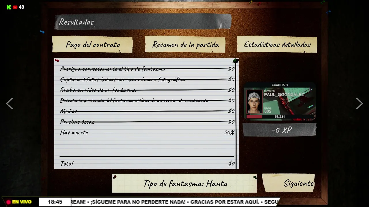 jugando phasmophobia