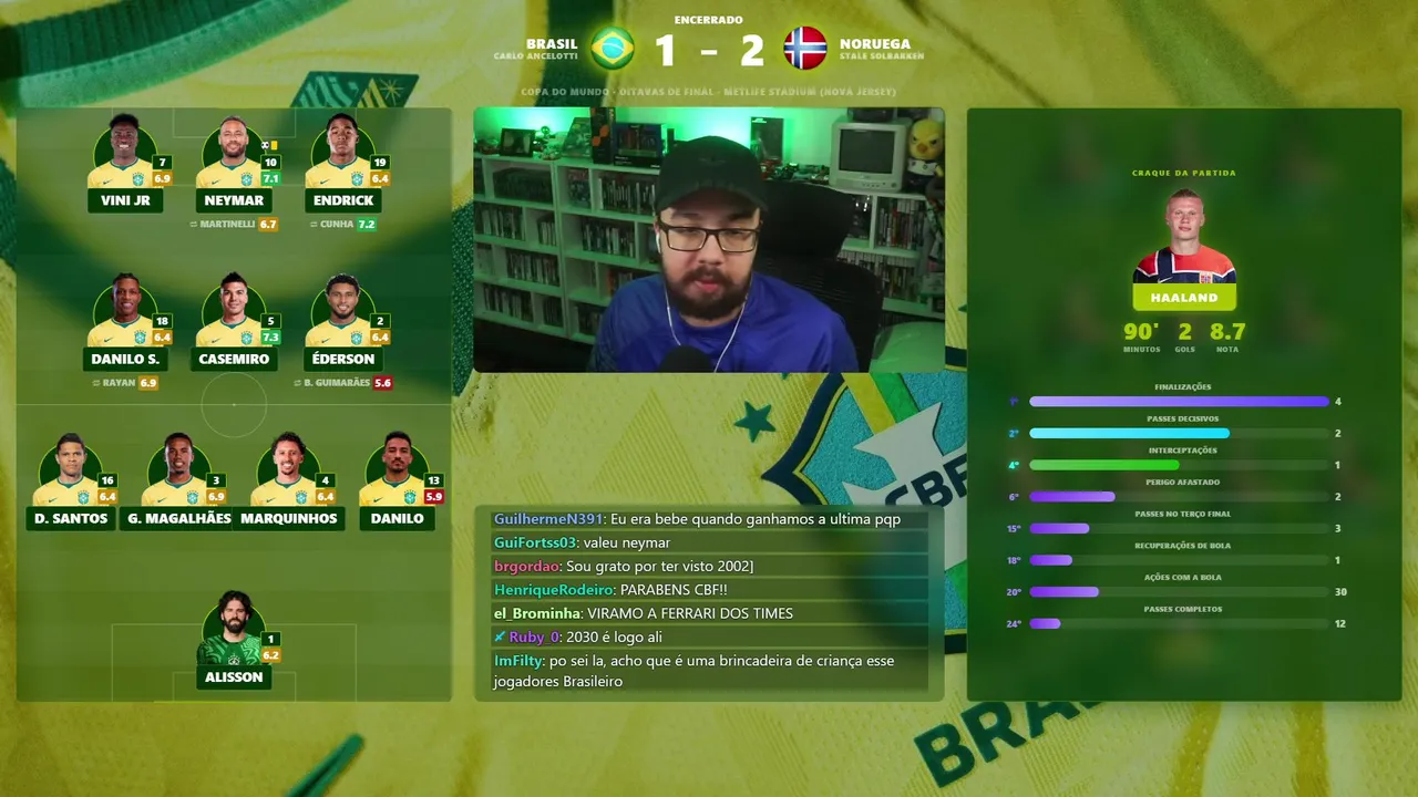 REACTS E JOGO DO BRASIL
