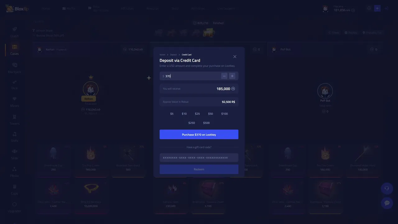 🔥WE LIVE ON EVERY SITE!🔥 !upgrader !Bloxflip ! rustmagic !lb !discord