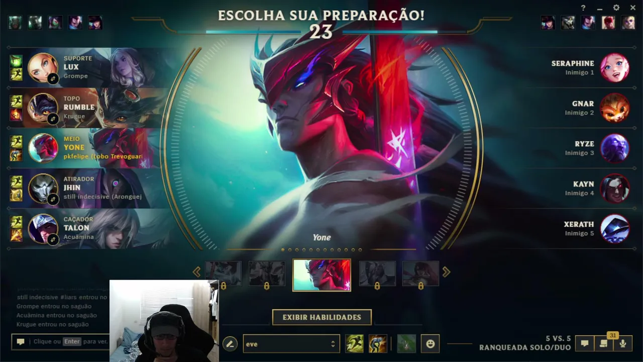 pegando GM sem perder nenhuma partida