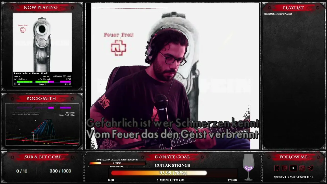 BANGERS ALERT FOLLOW AND GET A FREE ONE METAL/ROCK !<3 !donate !sub Help me Reach 10 subs <3 تلاش برای 10 ساب مستقیم