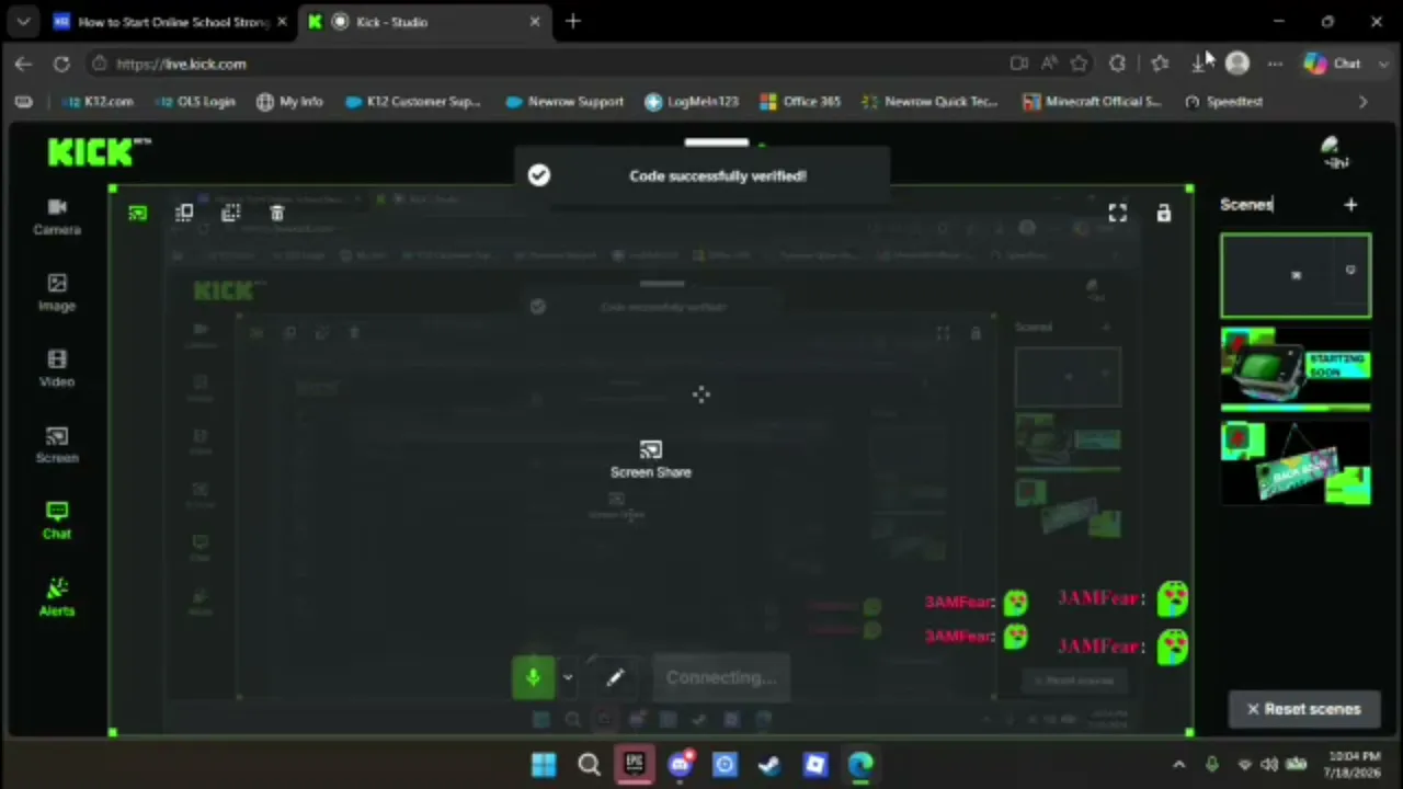 My first stream.