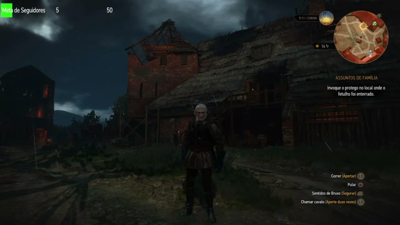 Jogando The Witcher 3 no modo Marcha da Morte