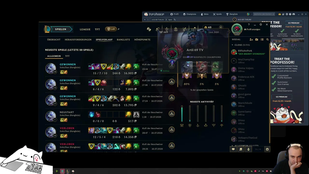Playing Just for Fun Solo Duo Jungle Main Platin 1 Peak ENG/GER/PL