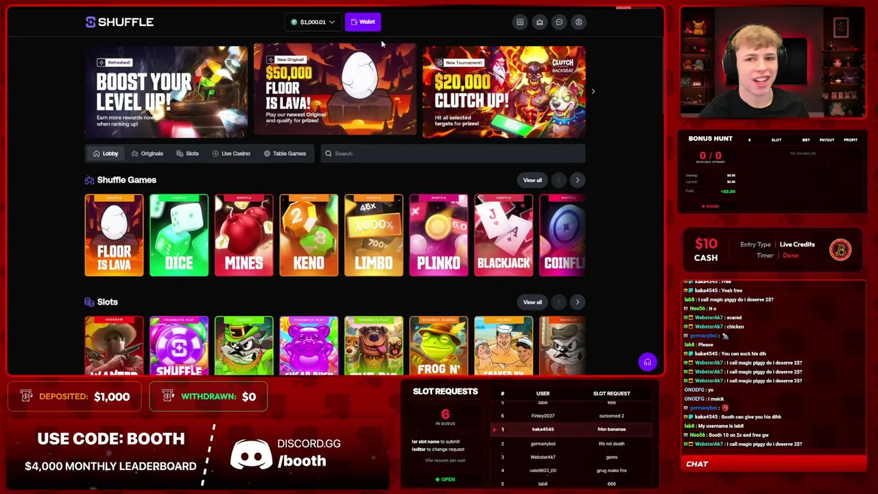 $10 GIVEAWAY EVERY 30 MINUTES! SLOT REQUESTS ALL DAY! [!sr] [!shuffle] [!lb]