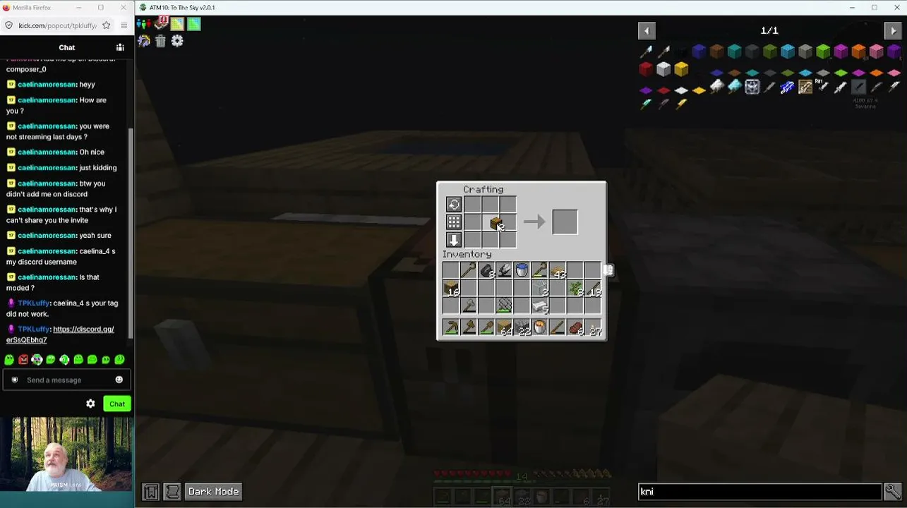ATM 10 to the sky  pt 2. Making dirt, water, and I hope cobble generator