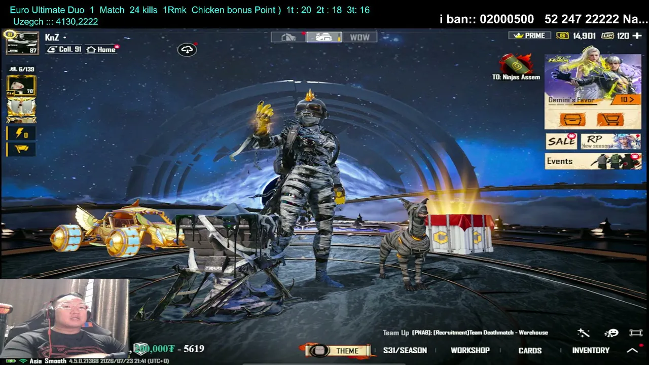 My first livestream.