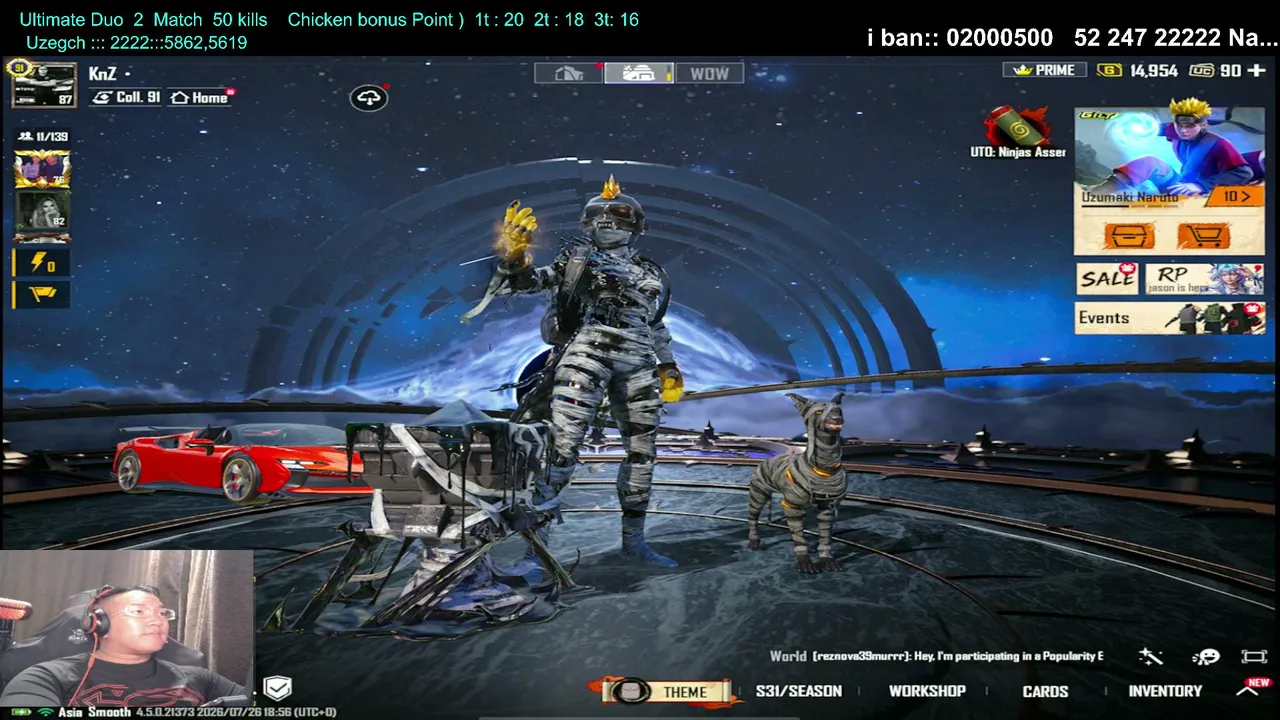 My first livestream.
