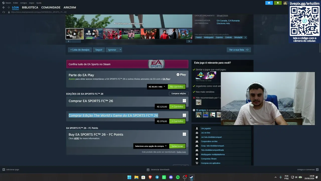 VEM PRA LIVE - JOGANDO NO ASUS TUF F16 RTX 5050