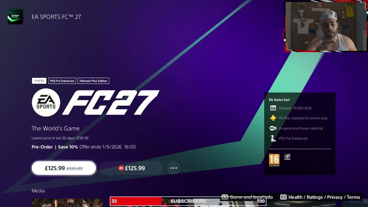 LIVE FC 27 TRAILER 7PM KOKA OLOI 150 EURO GAME! !discord !giveway