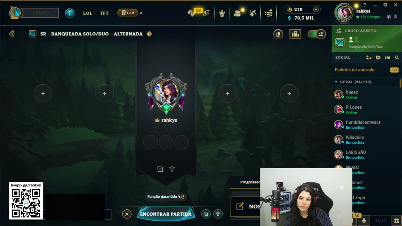 IDL Rahkys | SOLOQ com ajin| Siga a @Rahkys_ em todas as redes sociais --> !social !pix !darklab