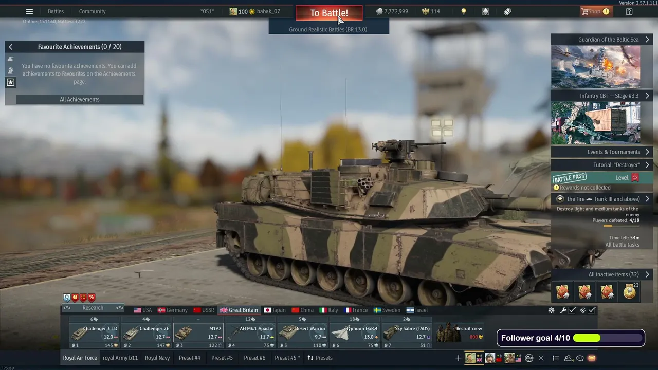 چجوری با بریتانیا تو War Thunder پلی بدیم / playing War Thunder with Great Britain