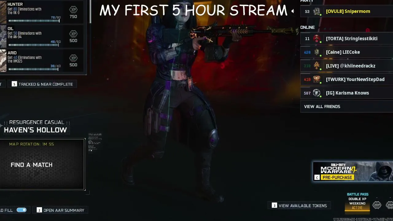 my first 5 hour stream