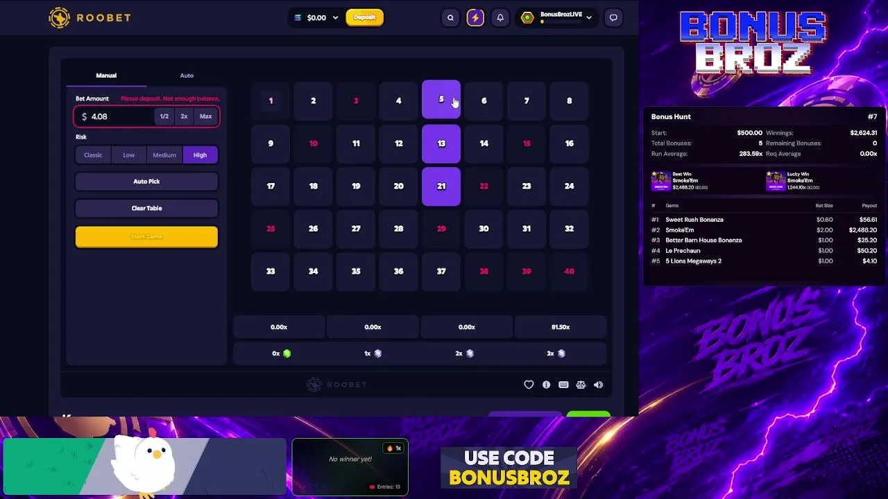 FULLSCREEN!! Lock in🚨 ROOOBETTT 🚨 NEW SPONSOR LIVE! - $3,000 MONTHLY LEADERBOARD 💎 CODE BONUSBROZ 🦘