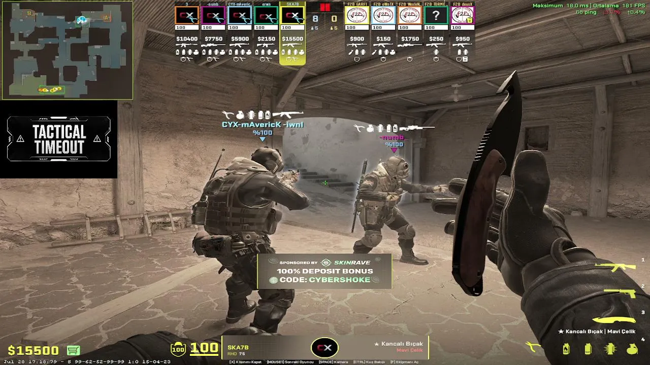 PSL Ön Eleme | F2B Gaming vs Cyrex LGCY | 20.45 | BO1