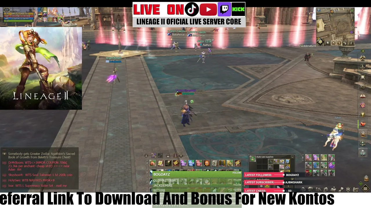 Samurai lv 124 87% START BONUS in Lineage II Server Oficial Live Server Europa use My Referral Link