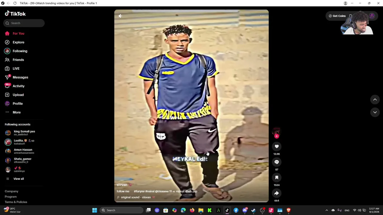 My first stream.