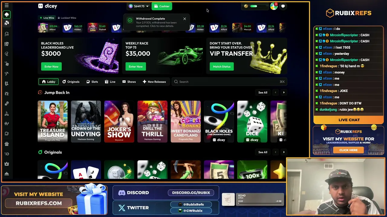 CLAWING OUT OF THE TRENCHES, $5000+ IN MONTHLY LBS!!! w/Rubix! !rustywager !bitfortune !krush !chicken !ggbit !bsite !castle