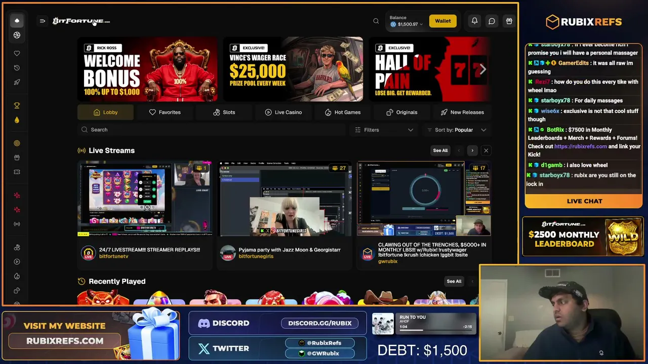 CLAWING OUT OF THE TRENCHES, $5000+ IN MONTHLY LBS!!! w/Rubix! !rustywager !bitfortune !krush !chicken !ggbit !bsite