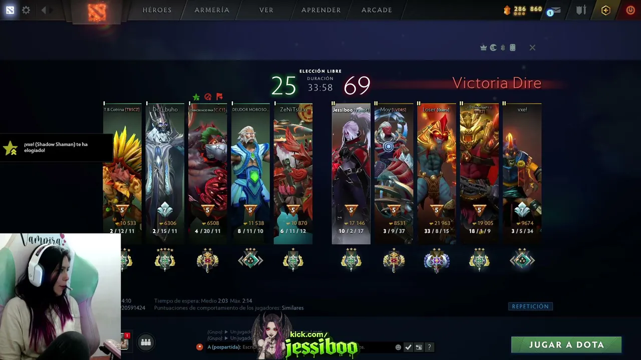 │Vampira 🩸│Dota 2 │🔥 Rolea RP + M23 🔞│