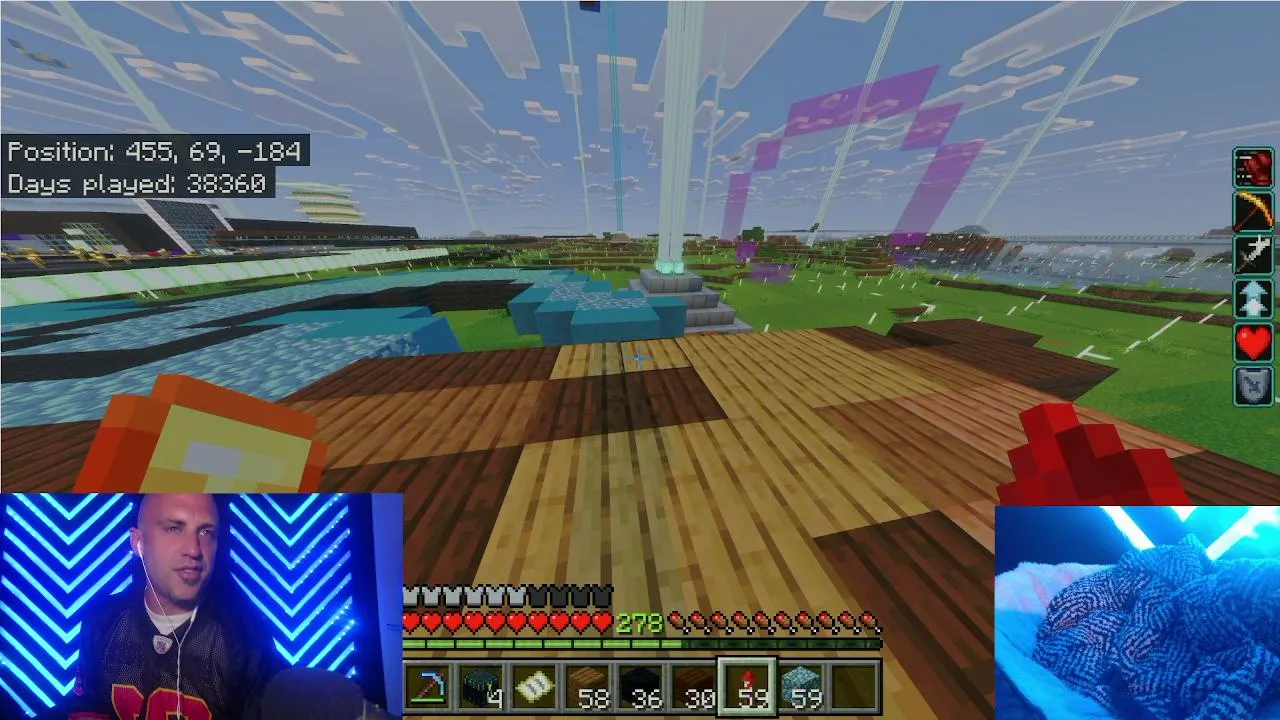 ParlayTayy Draws Eevee Evolutions (Leafeon) in Minecraft Pixel Art on a 38,000-Day Bedrock World